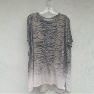 All Saints tiger pattern tunic top